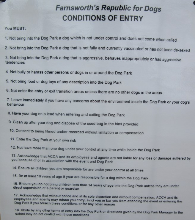 conditions of entry